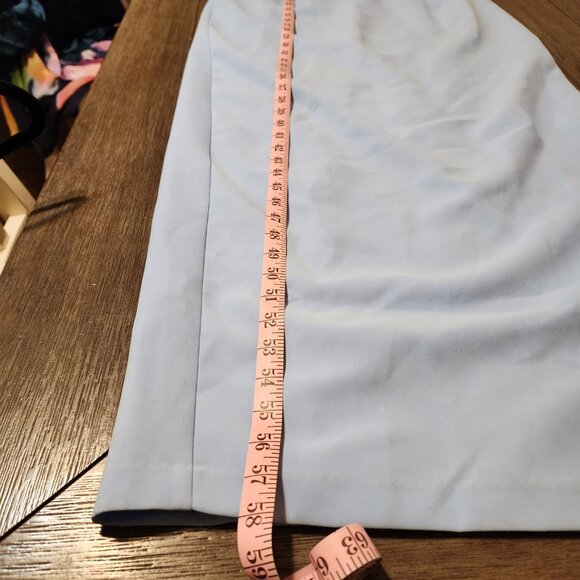 Amanda Uprichard Marbella Maxi Dress NWT Blue Large Tear at back vent - Picture 3 of 14